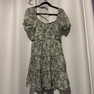 Floral Green Dress